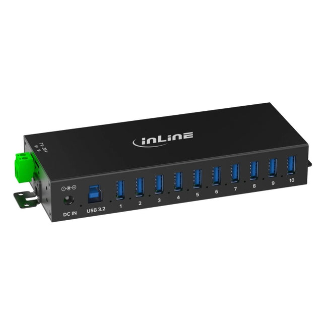 GK-11745 USB 3.2 Gen.1 industriële hub - 7 poorten - aluminium - inclusief voeding