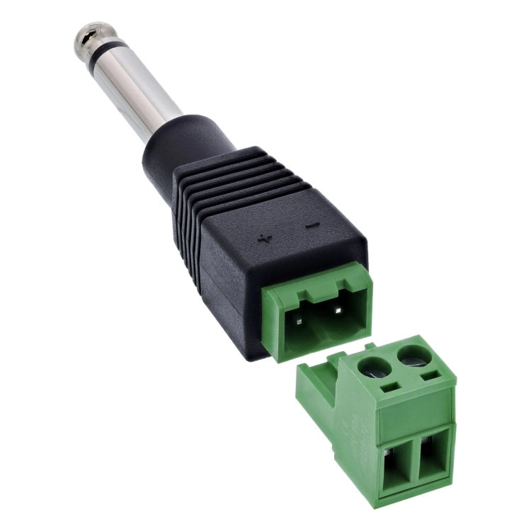 GK-11765 Adapter 6,35 mm jackplug (TS) naar 2-polig aansluitblok - mono