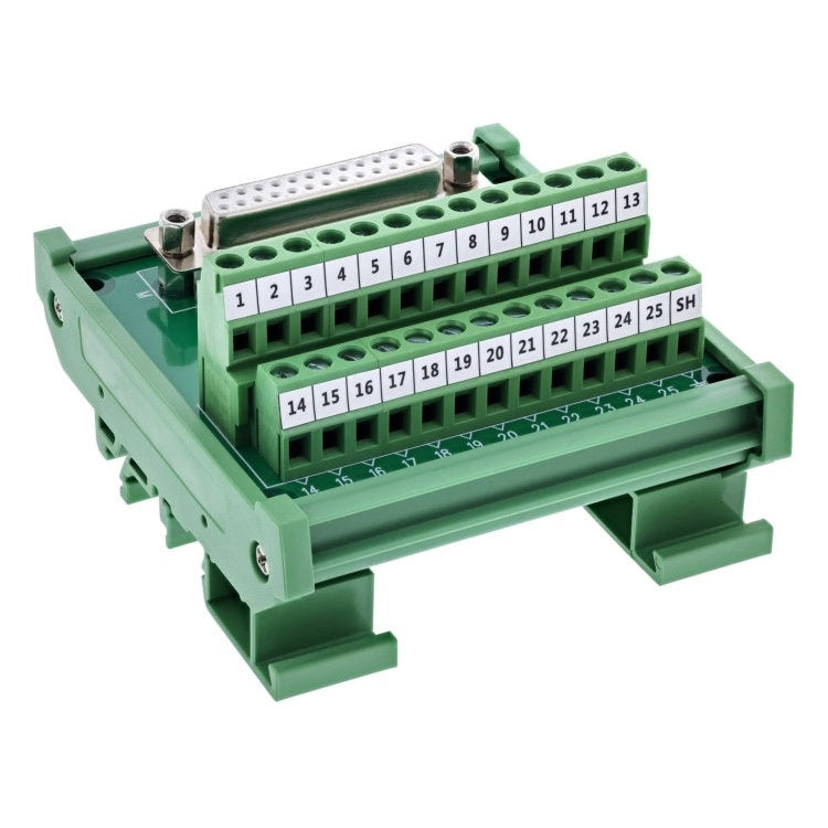 GK-11770 D-Sub 25 aansluitblok - contactdoos - schroefklem - DIN-rail