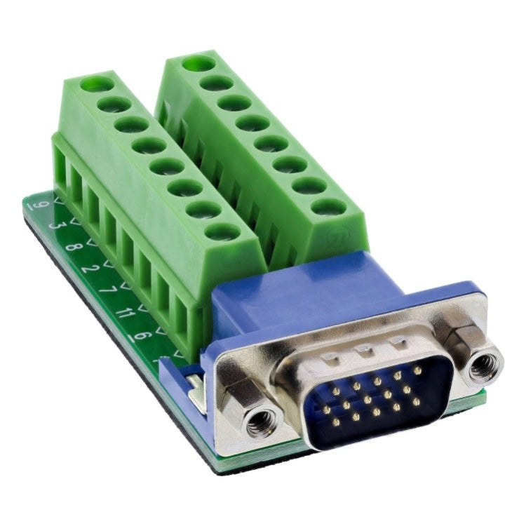 GK-11771 VGA (HD15) aansluitblok - stekker - schroefklem