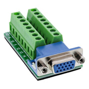 GK-11772 VGA (HD15) aansluitblok - contactdoos - schroefklem