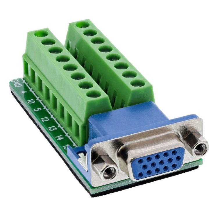 GK-11772 VGA (HD15) aansluitblok - contactdoos - schroefklem