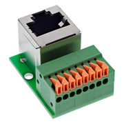 GK-11775 RJ45 aansluitblok - Cat.5e - haakse RJ45-contactdoos - 8-pins insteekterminal