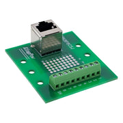 GK-11794 RJ45 aansluitblok - contactdoos - voor DIN-rail - RJ45 connector naar boven