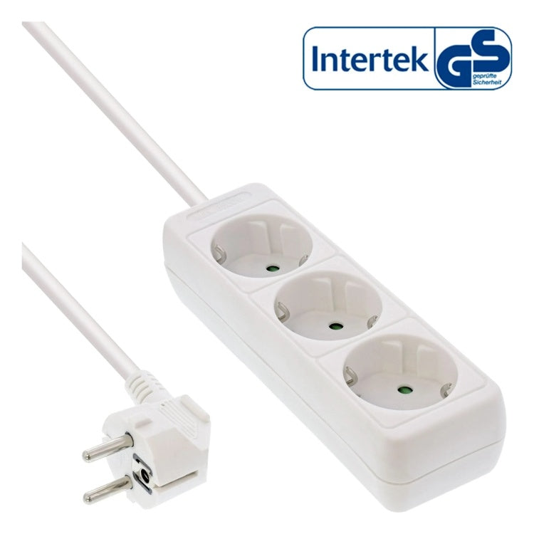 GK-11838 1,5 meter Stekkerdoos met 3 contacten - wit
