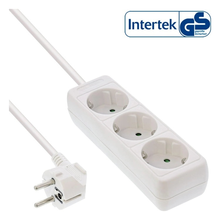 GK-11840 5 meter Stekkerdoos met 3 contacten - wit