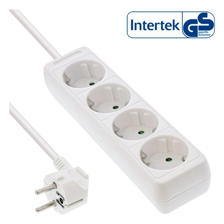 GK-11841 1,5 meter Stekkerdoos met 4 contacten - wit