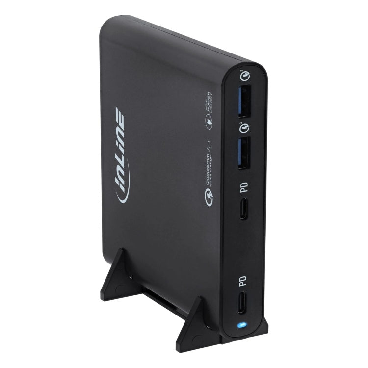 GK-11863 120W GaN USB-C/USB-A snellader - 4 poorten (2x USB-C + 2x USB-A) - zwart