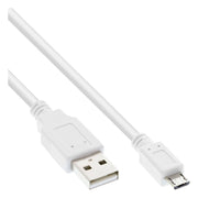 GK-11989 5 meter Micro-USB 2.0-kabel - USB-A naar Micro-B - wit