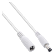 GK-12005 3 meter DC-verlengkabel 5,5 x 2,1 mm - wit