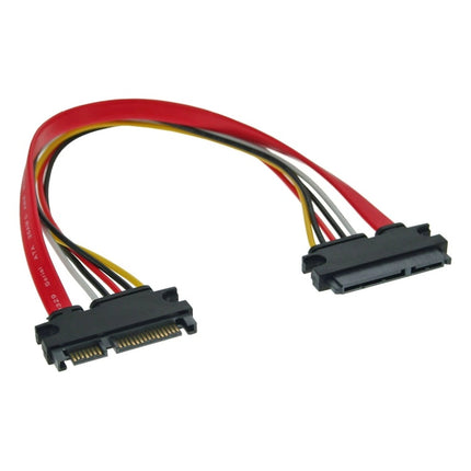 GK-12040 30 cm SATA data- en voedingsverlengkabel - SATA 6Gb/s