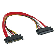 GK-12041 50 cm SATA data- en voedingsverlengkabel - SATA 6Gb/s