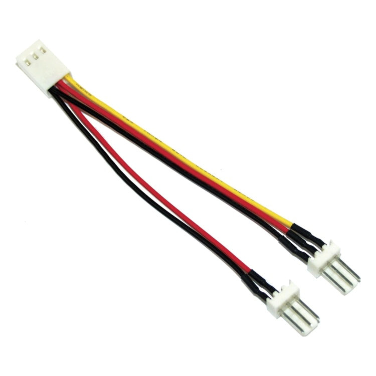 GK-12051 10 cm Ventilatoradapter 3-pins female naar 2x 3-pins male