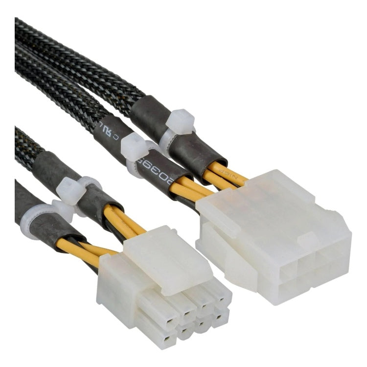 GK-12054 30 cm 8-pins CPU voedingsverlengkabel (2x 4-pins)