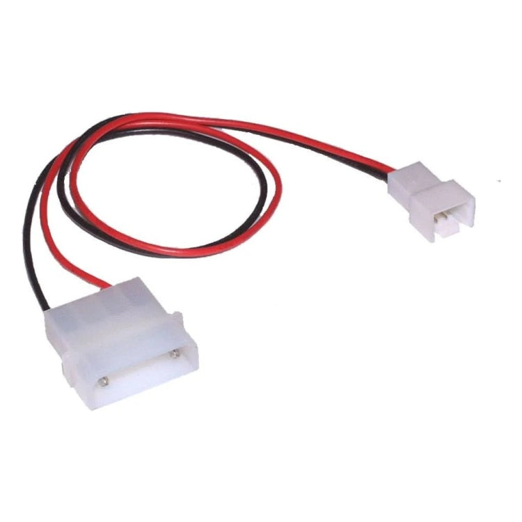 GK-12059 30 cm Fan Adapterkabel 3-pin ventilator naar 4-pin Molex voeding