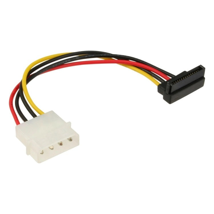 GK-12061 13 cm 4-pins Molex naar SATA-voedingsadapter met haakse SATA-connector