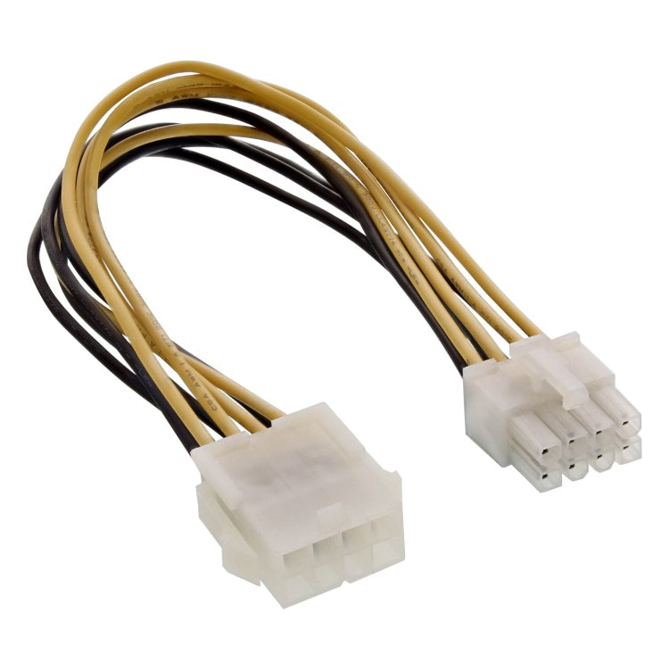GK-12075 20 cm interne ATX 8-pins voedingsverlengkabel male/female