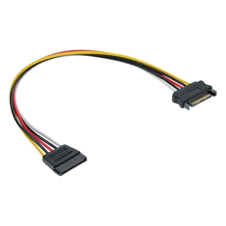 GK-12077 30 cm interne SATA voedingsverlengkabel male/female
