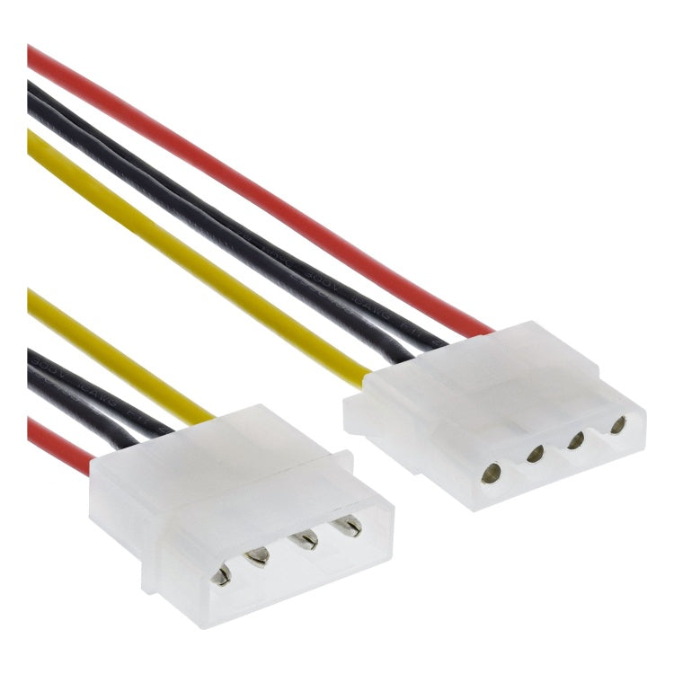 GK-12091 30 cm 4-pin Molex Voedingsverlengkabel - Male naar Female
