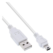 GK-12138 1 meter USB 2.0 Mini-kabel - USB-A (M) naar Mini-B (5-pins) (M) - zwart