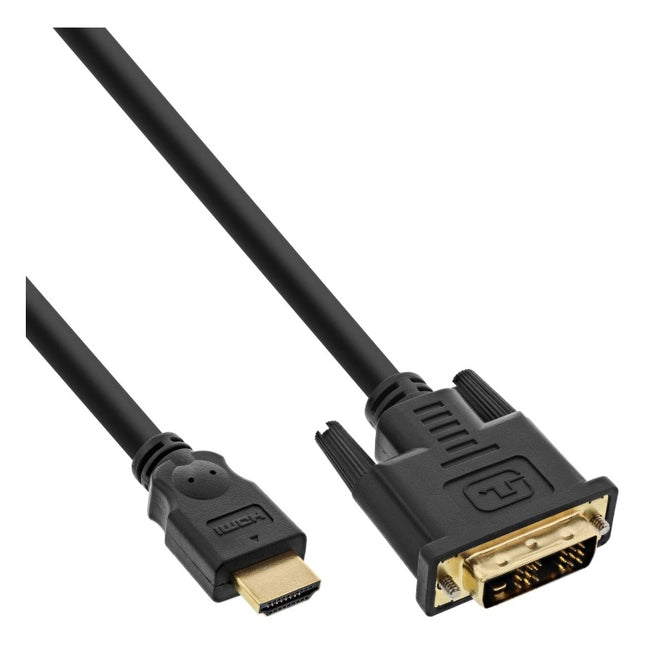 GK-12186 2 meter Premium HDMI naar DVI-D Single Link kabel - HDMI 1.3 - Full HD 1080p - verguld - zwart