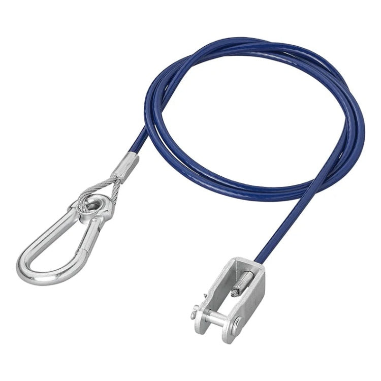 GK-12321 1 meter HD breekkabel met gaffelkop voor aanhanger en caravan - blauw