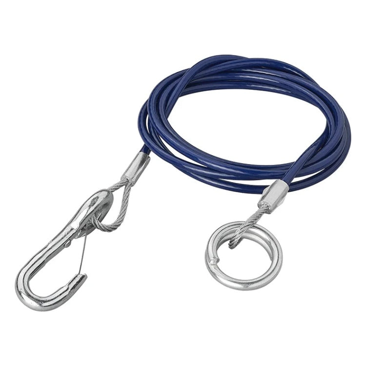 GK-12326 1,5 meter HD breekkabel met ring voor geremde aanhanger en caravan - blauw