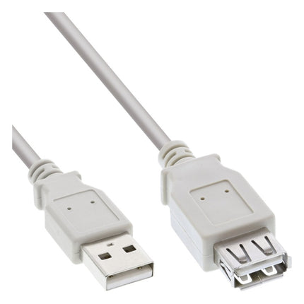 GK-12352 1 meter USB 2.0 verlengkabel USB-A male naar USB-A female - Beige