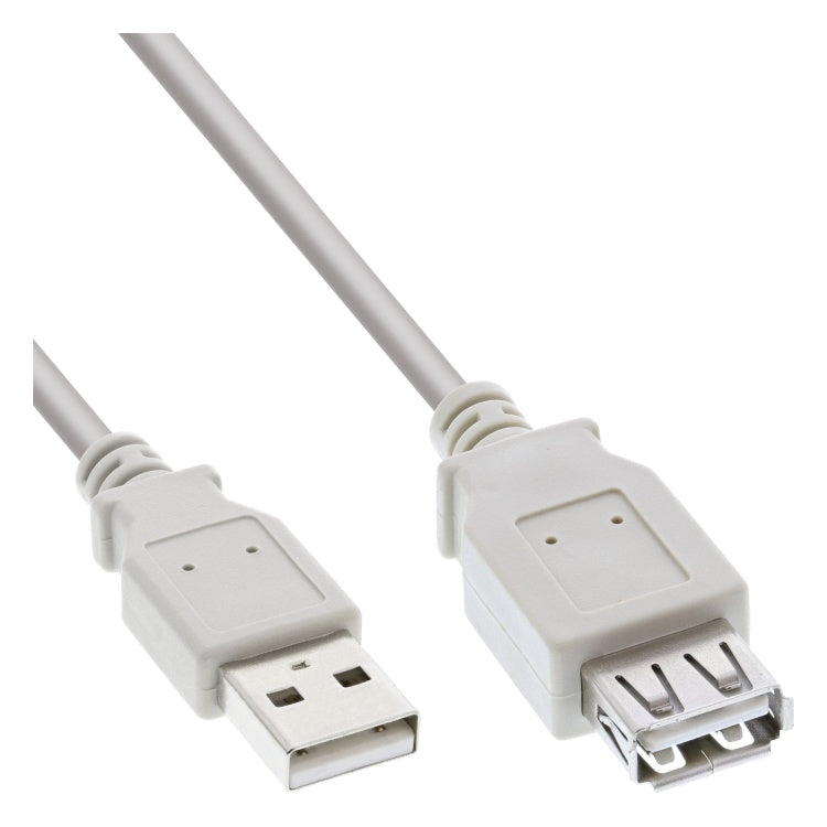 GK-12352 1 meter USB 2.0 verlengkabel USB-A male naar USB-A female - Beige