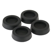 GK-12357 Zelfklevende rubberen voetjes voor pc-behuizing, 4 stuks - zwart