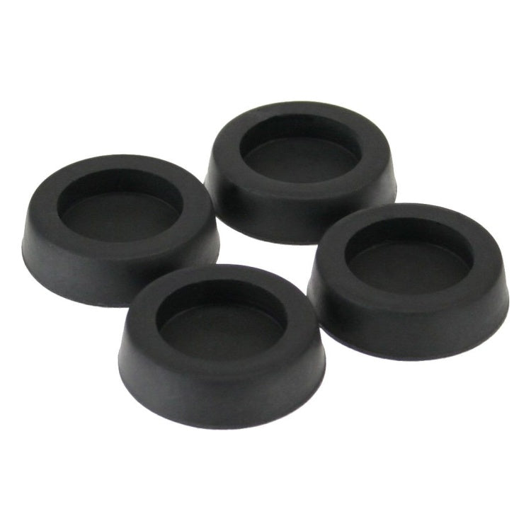 GK-12357 Zelfklevende rubberen voetjes voor pc-behuizing, 4 stuks - zwart