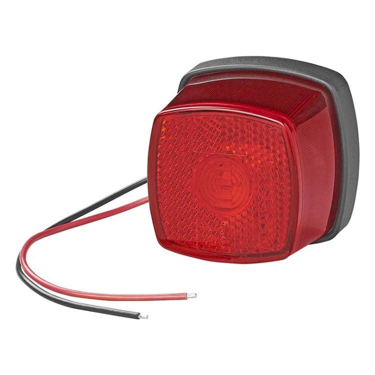 GK-12418 LED Markeringslamp 61 x 61 mm - Rood - 9-30V