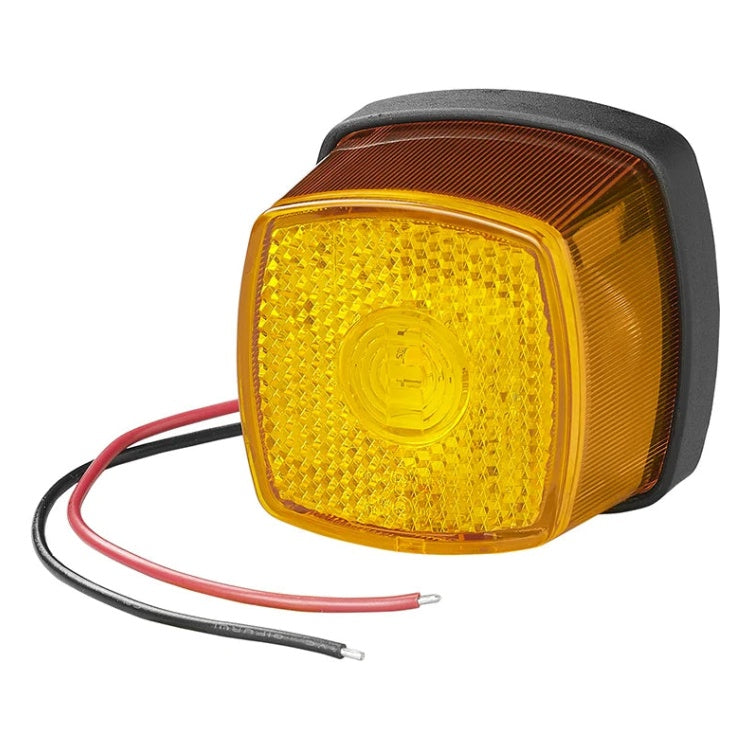 GK-12419 LED Zijmarkeringslamp 61 x 61 mm - Geel - 12-24V
