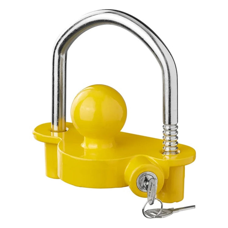 GK-12424 ProPlus koppelingsslot met cilinderslot - voor 50 mm kogelkoppeling - geel
