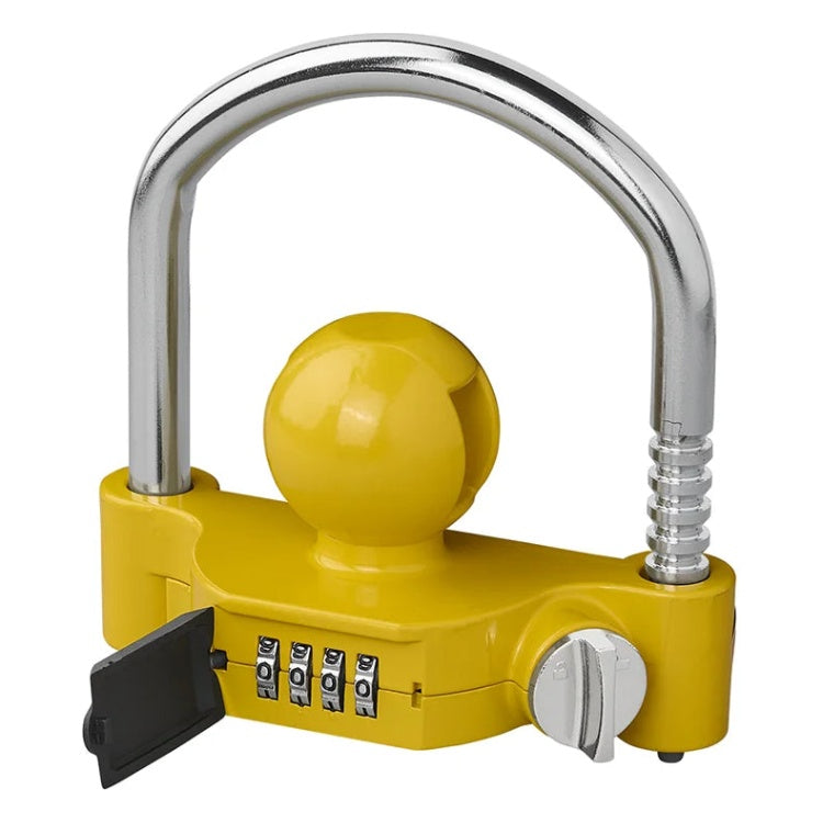 GK-12425 ProPlus koppelingsslot met cijferslot - voor 50 mm kogelkoppeling - geel
