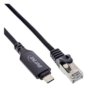 GK-12431 5 meter USB 3.2 Gigabit-netwerkadapterkabel - USB-C naar RJ45 - Cat.6 - zwart