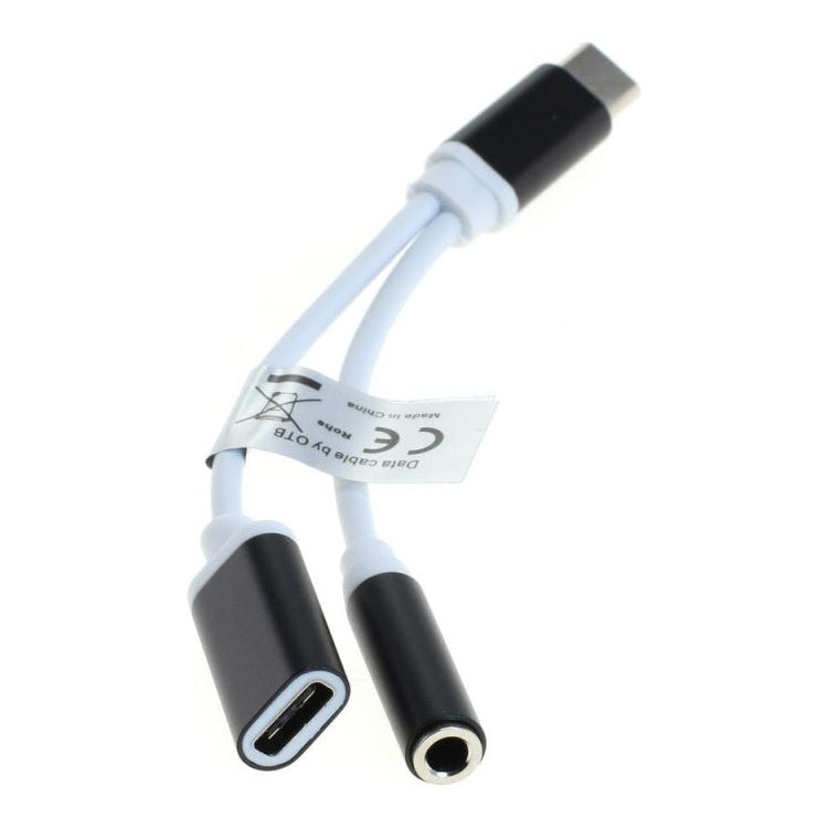 GK-12451 USB-C Audio Adapter met 3,5 mm Jack en USB-C Oplaadpoort
