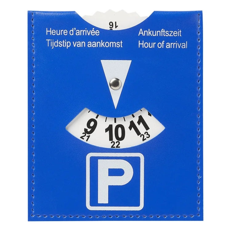 GK-12498 ProPlus parkeerschijf blauw - PU kunstleer - 12 × 10 cm