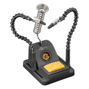 GK-12523 Goobay derde hand soldeerhulp - 2 flexibele armen - met soldeerbouthouder