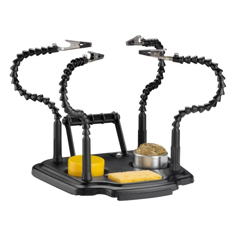 GK-12527 Goobay derde hand soldeerhulp - 4 flexibele armen met krokodillenklemmen