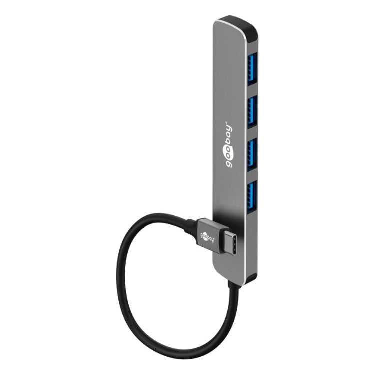 GK-12539 4-poorts USB-C Hub naar USB-A met USB 3.2 - 5 Gbit/s