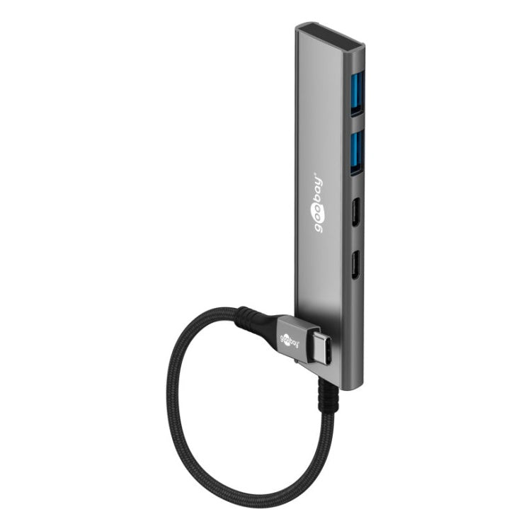 GK-12544 4-poorts USB-C Hub met USB-C en USB-A - USB 3.2, 5 Gbit/s