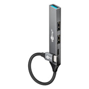 GK-12550 4-poorts USB-C Hub met USB-A en USB-C - USB 3.2 - 5 Gbit/s
