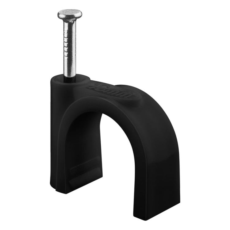 GK-12580 Kabelclips met Spijker voor 16 mm Kabel - Zwart - 100 stuks