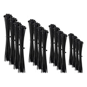 GK-12581 Kabelbinderset - 200 stuks - 4 maten - Zwart