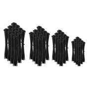 GK-12582 Kabelbinderset - 1000 stuks - 4 maten - Zwart