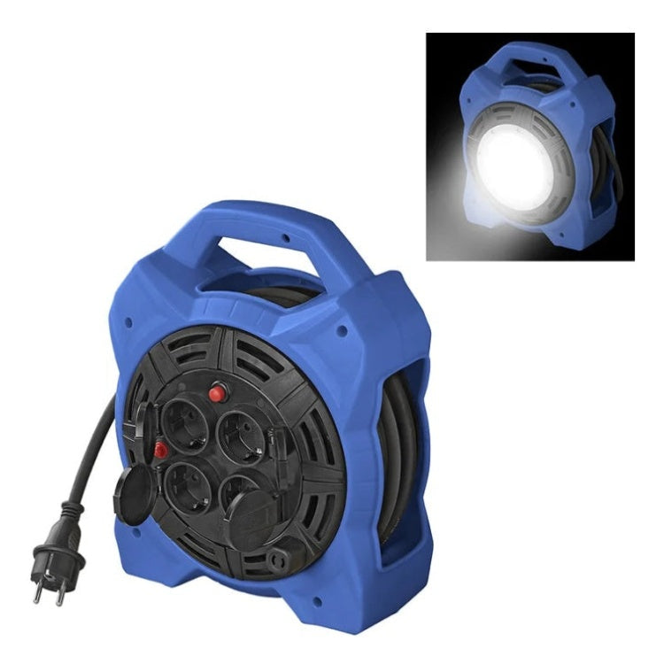 GK-12585 15 meter ProPlus kabelhaspel 4-voudig - met LED-verlichting - 3G1,5 mm²