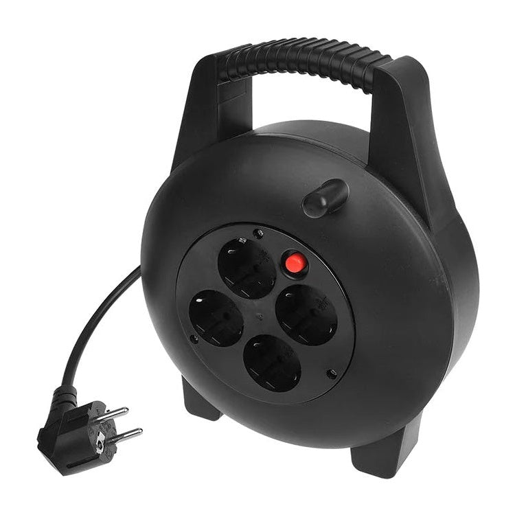 GK-12586 15 meter ProPlus kabelhaspel 4-voudig - 2300 W - voor binnengebruik
