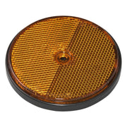 GK-12615 ProPlus ronde reflector oranje - Ø 80 mm - schroefbevestiging
