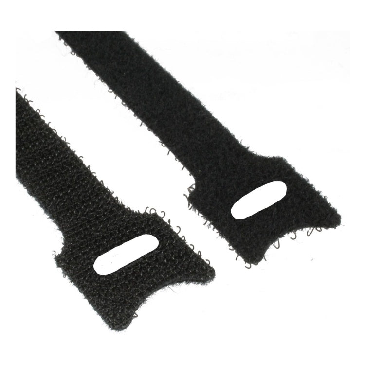 GK-12639 InLine herbruikbare klittenband kabelbinders 12 × 150 mm - 10 stuks - zwart
